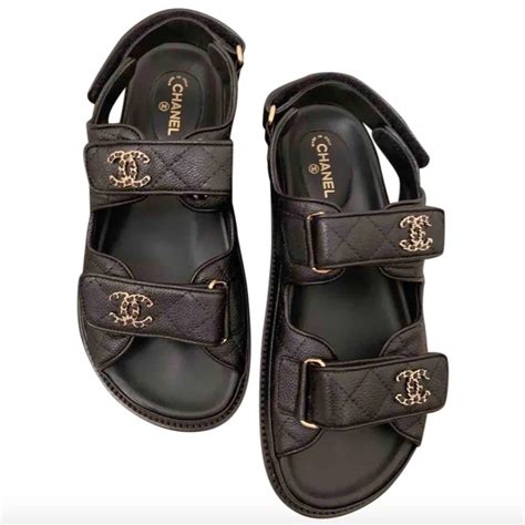 chanel birkenstock|Chanel dad sandals dupe.